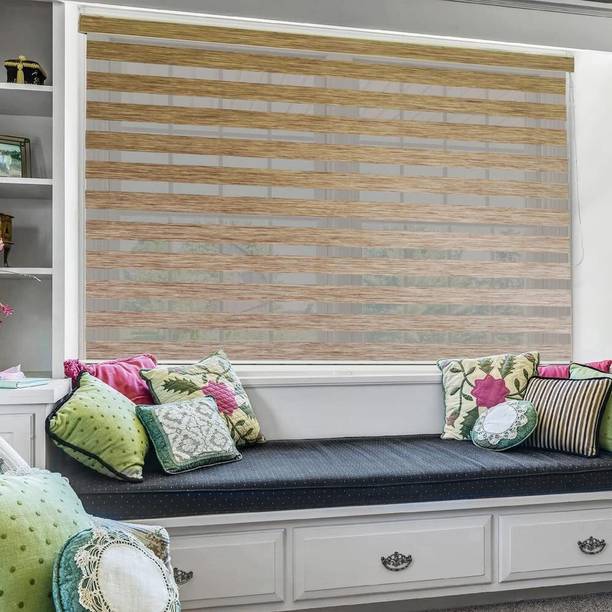 PRACHI BLINDS Roller Blind Cord Drawn In Window