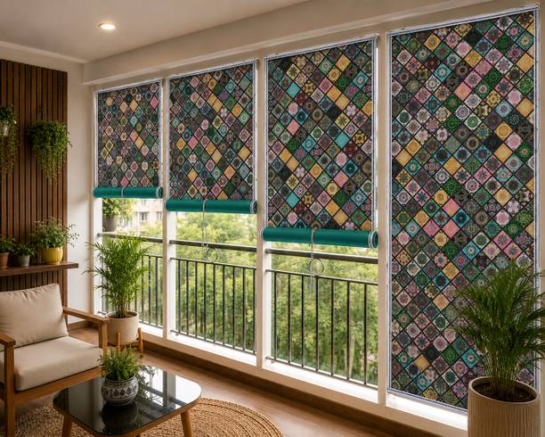 Dhori Roller Blind Hand Drawn On Window