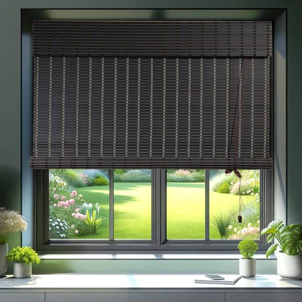 RK DECOR Roller Blind Cord Drawn On Window