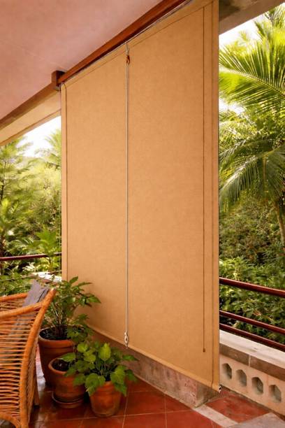 Bambooaura Vertical Blind Cord Drawn On Ceiling