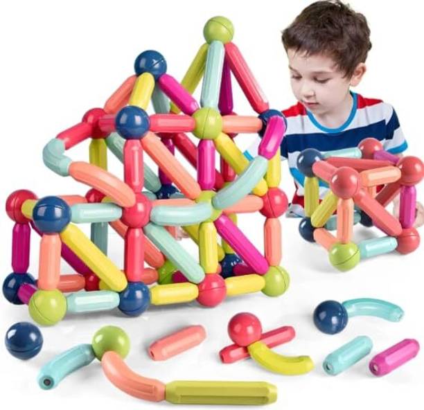 KAMMATESWARA Magnetic Sticks Building Blocks for Kids Magnet Stick With Balls Game (25 Pcs)