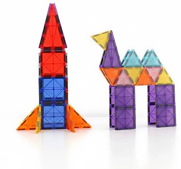 BLISSBUYIN 64 PCS Magnetic Tiles set toy | creative toy |