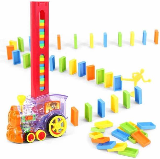 NIYAMAT Set of 60 Pcs Educational Domino Train Set
