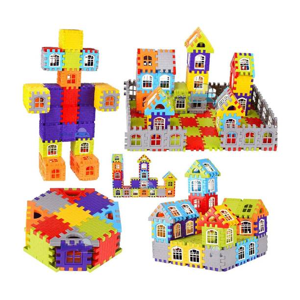 GAMLOID Low Price Happy House Building Blocks Learning/Educational Puzzle Kids Gift Toy