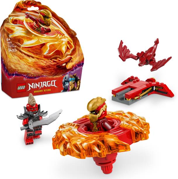 LEGO NINJAGO Kais Dragon Spinjitzu Spinner Action Toy Set 71823 building blocks