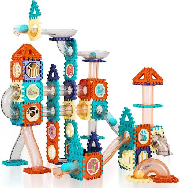 toyden STEM Building Blocks Set for Kid, 110pcs Snap Tiles Building Toys
