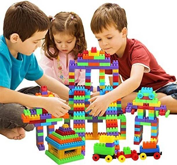 RJVENTURES007 TRAIN BLOCK CONSTRUCTION 100Pcs