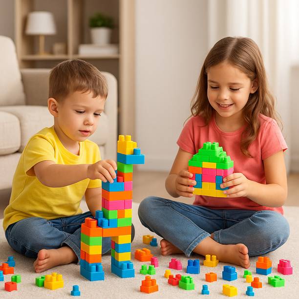 SeBURRY 100+ Pcs Building Blocks Set – Creative Educational Construction Toy for Kids