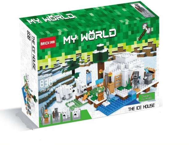 TMA ENTERPRISE Minecraft Lego The Ice House Building Blocks Set