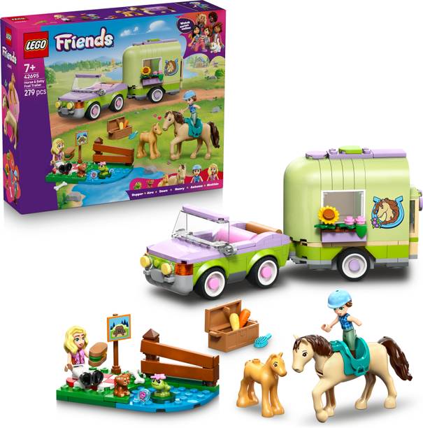 LEGO Horse & Baby Foal Trailer 42695
