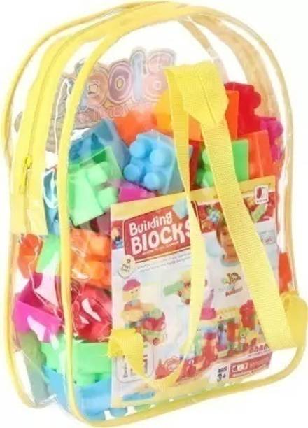 मायने Building Blocks for Kids with Wheel, Bag Packing, Block Game for Kids 100pcs