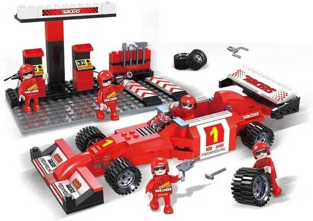 SR Toys Racing Cars Plastic Educational Building Blocks car toys for kids