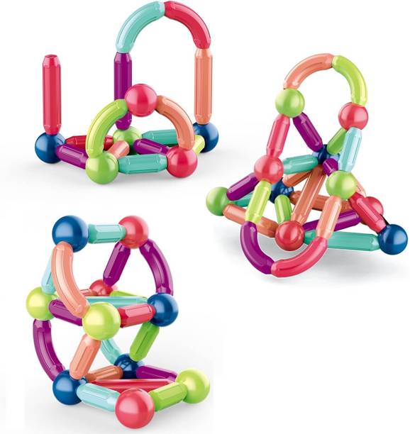 Learn With Fun Magnetic Balls and Rods Set, Magnetic Building Block Toys 25 Pcs