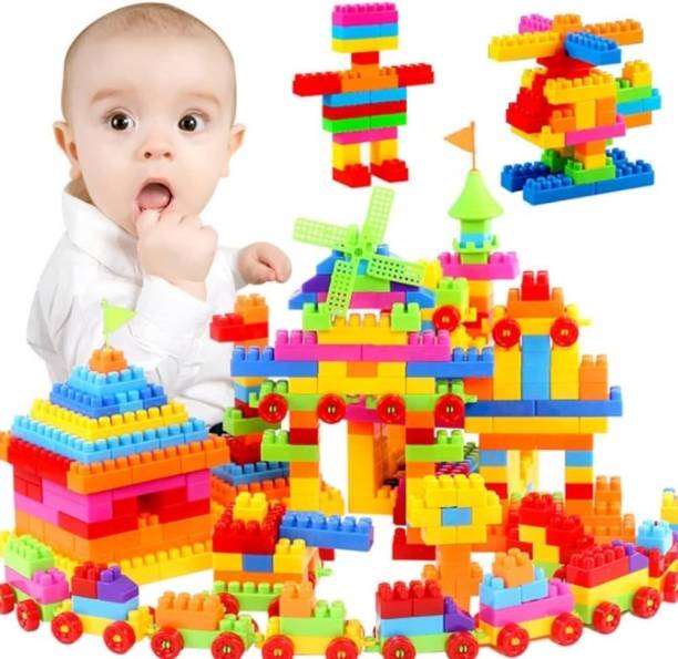 LYZAHS Building Blocks Creative Learning Educational Puzzle Unbreakable Toy 125+pcs