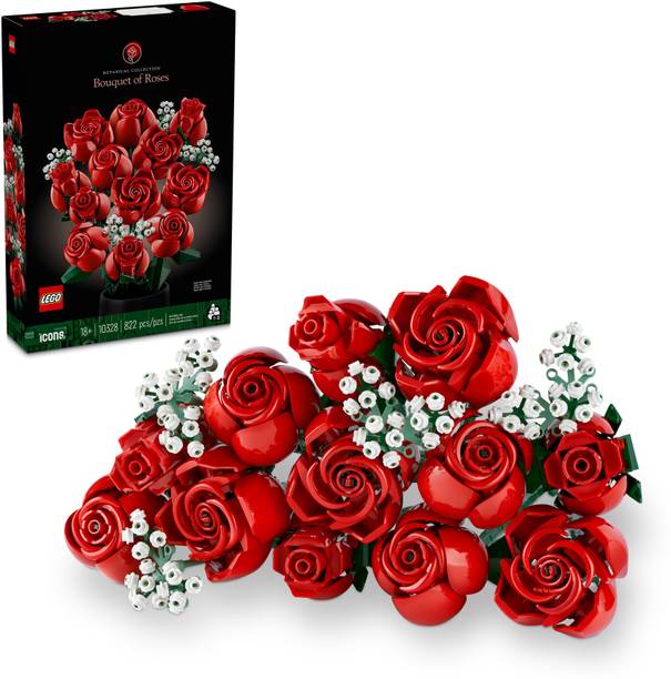 लेगो Icons Botanical Collection - Bouquet of Roses Building Set 10328 ( 822 Pieces)