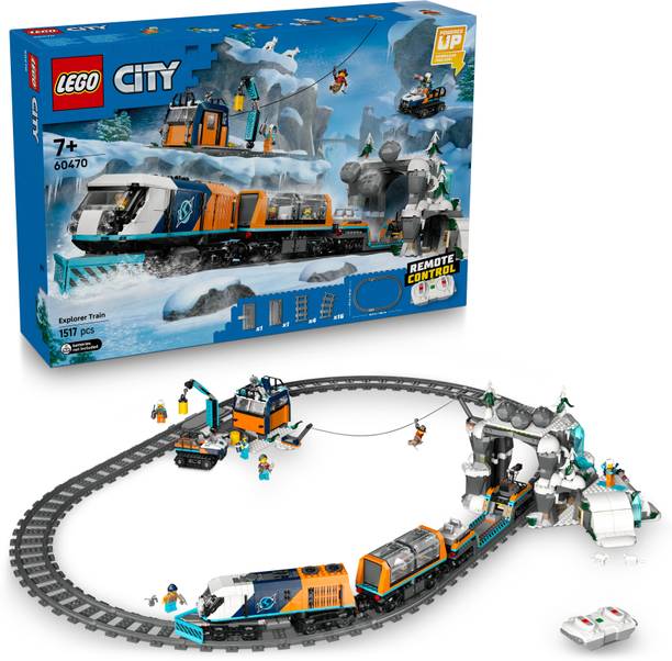 LEGO City Explorers Arctic Polar Express Train Toy Vehicle Set 60470