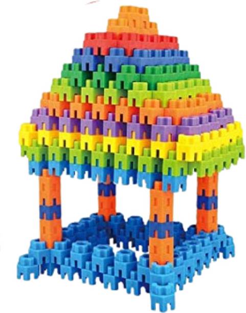 Miss & Chief Non-Toxic Big Size Hexagon Shape Building Blocks for Kids 100pcs