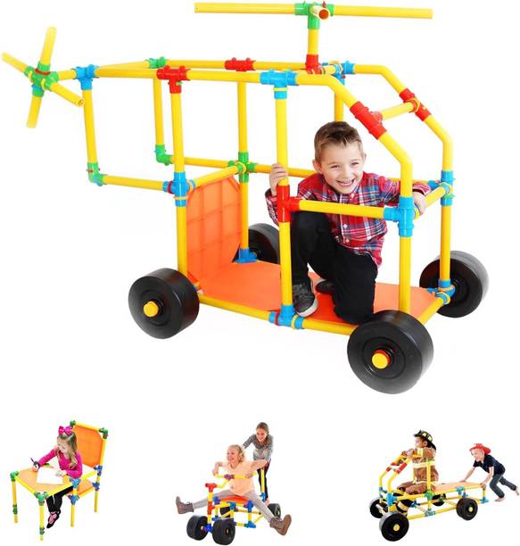 Lumiset Tubelox STEM Learning Toys for Kids-Creative Tube Building Blocks 220 pcs-