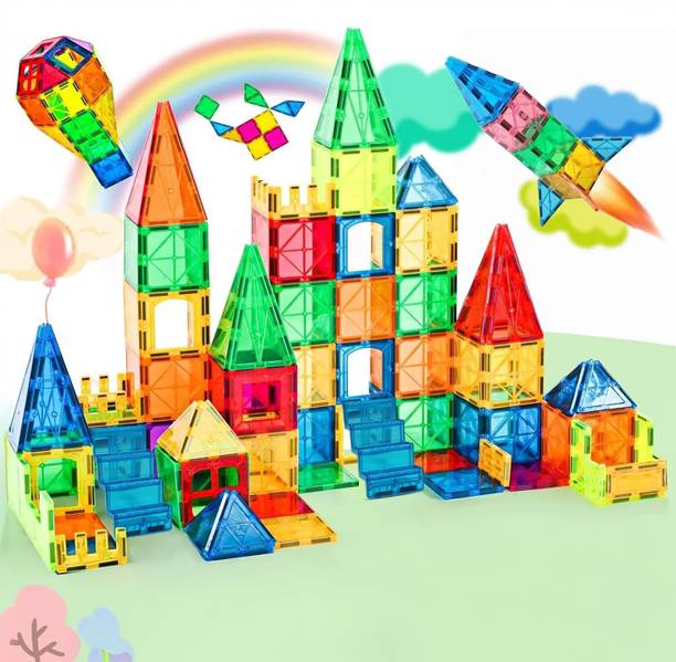 S sukan tex Magnetic Building Tiles toys for Kids STEM Educational creative montessori Block