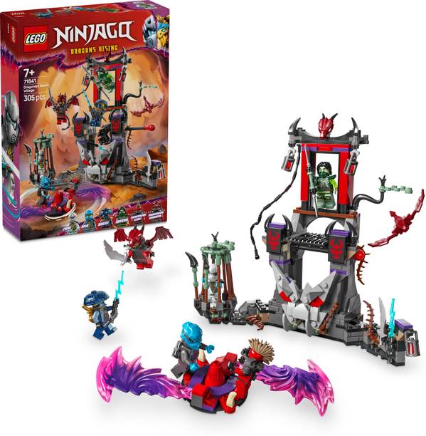 लेगो NINJAGO Dragonian Storm Village Battle Arena Toy Playset 71841 building blocks