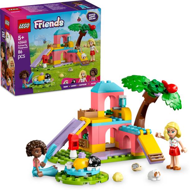LEGO Friends Guinea Pig Playground Pretend-Play Building Kit 42640 (86 Blocks)