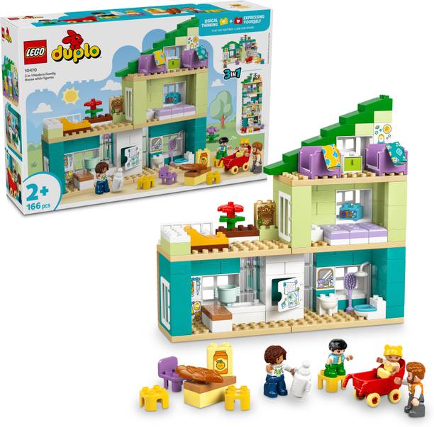 LEGO 3 in 1 Modern Family House with Figures 10470