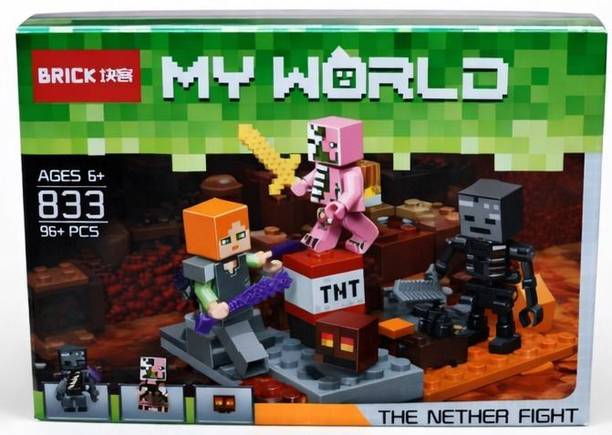 Tgame My World Brick Building Set – The Nether Fight
