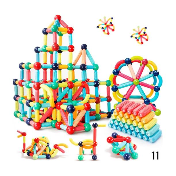 KAVANA Toys Magnetic Sticks Building Blocks for Kids Toys with Magnet Balls