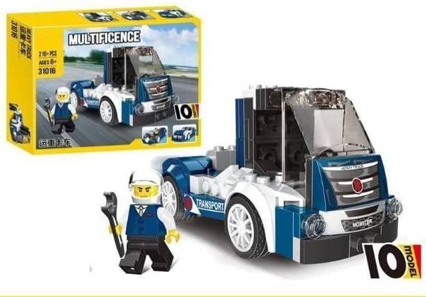 Bestie Toys Heavy Truck Building Block Toys STEM Building Bricks Set Construction Kit for G