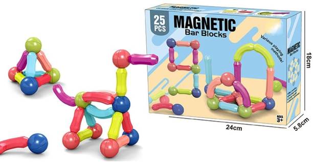 manboc magnetic blocks toys learning creative building tiles 25 pcs