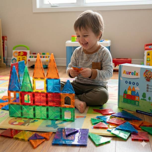 Aurela Magnetic Tiles 50 Pcs Set