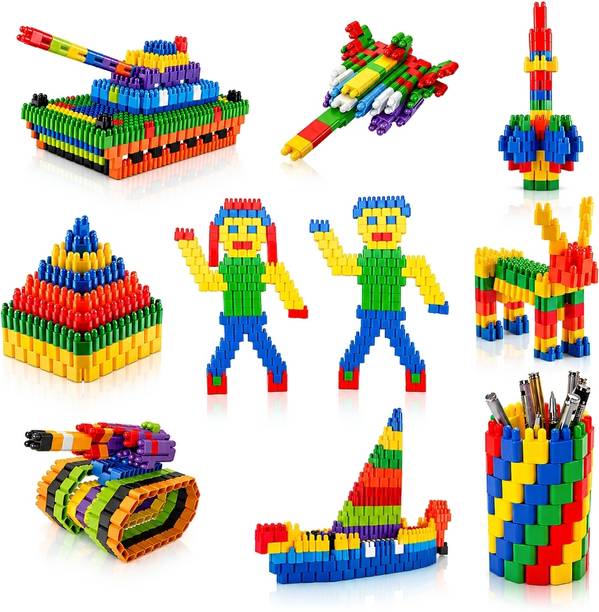 Be bright Educational Construction Blocks Toy Set for Kids Age 3+ Multicolor