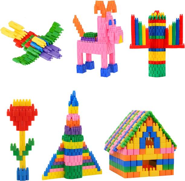 Be bright Kids Building house Blocks Construction Toy Set | 115+ Pcs Creative Blocks
