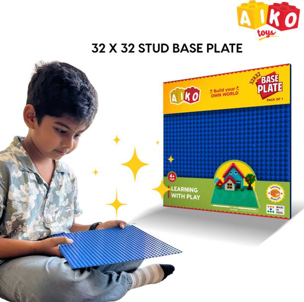 Aiko Classic Blue Base Plate - 32 x 32 Studs (10" x 10") | Durable