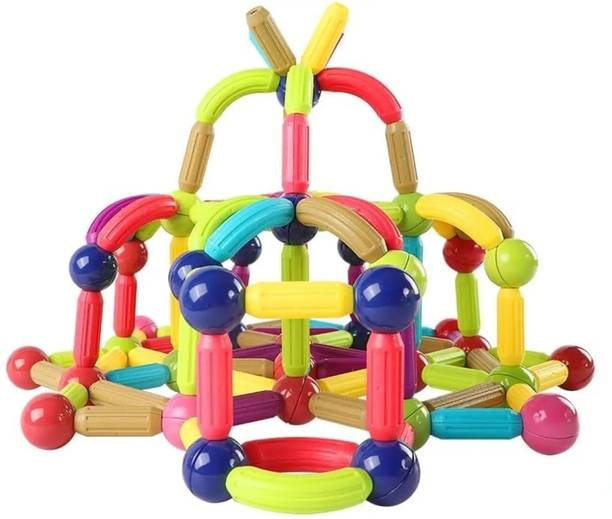 Aeroic Magnetic Building Blocks for Kids 25 Pcs (Multicolor) (Multicolor)