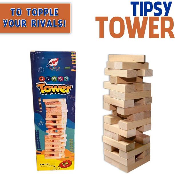 VEDIVA Toys Jenga Timber Tower Tumbling Game for Kids and Adults