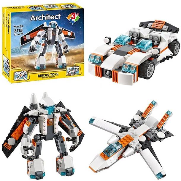 SR Toys 3 in 1 Architect Building Blocks Set for kids