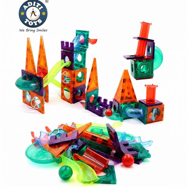 Aditi Toys 48 PCS Magnetic Tiles Building Set for Kids, STEM Educational Learning Toy