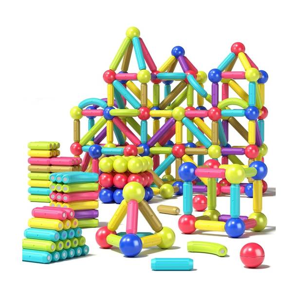 Learn With Fun Magnetic Sticks Building Blocks for Kids 42 Pcs