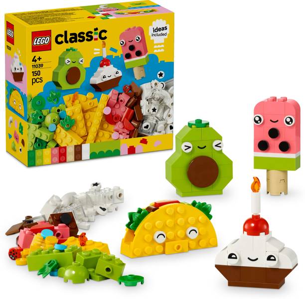 LEGO Classic Creative Food Friends Imaginative Pretend-Play Toy 11039 (150 Blocks)