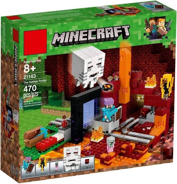 TMA ENTERPRISES Minecraft The Nether Portal Building Blocks Set Big