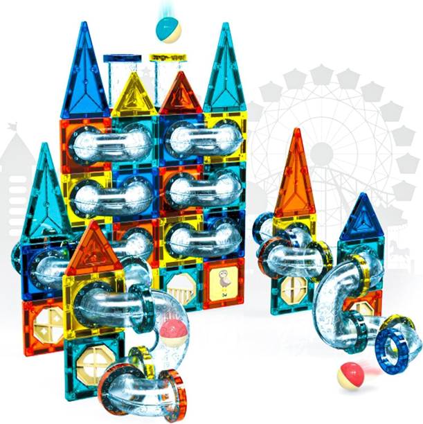 SALPITOYS Magnet Tiles Construction Set,42PCS STEM for Toddler Educational Building Toys