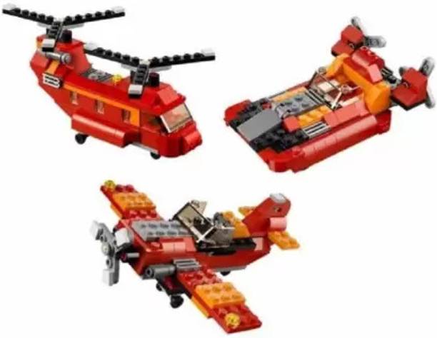 Justcraft 145 Pcs Architect Series 3 in 1 Compatible Building Blocks (Red)