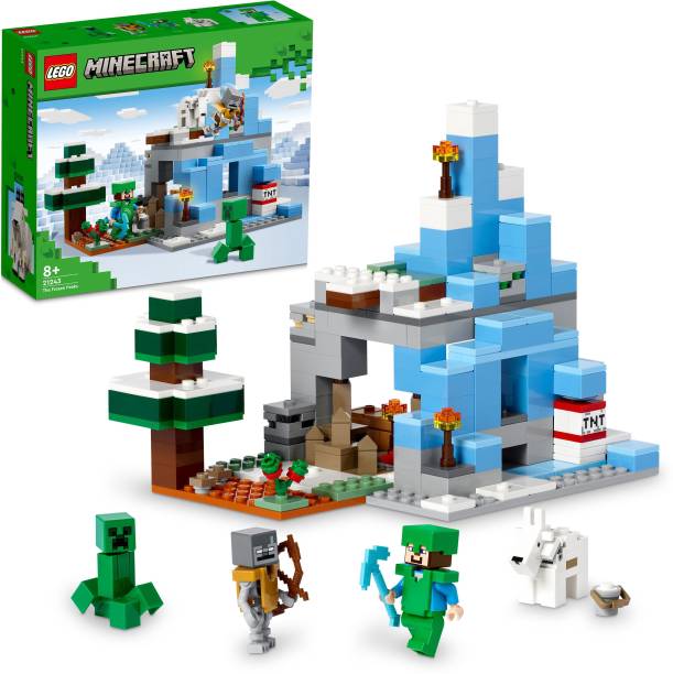 LEGO Minecraft The Frozen Peaks 21243 Building Toy Set (304 Pieces)