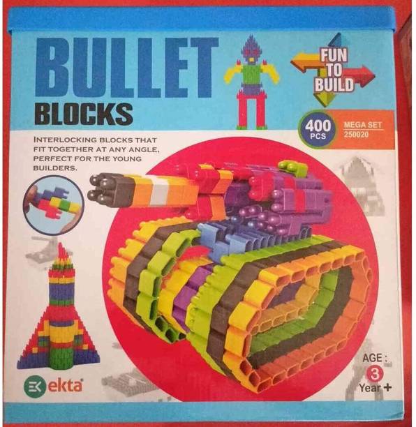 NEELAM ENTERPRISES Tots & Toys 400-Piece Bullet Blocks Set for Kids - Creative STEM Educational Toy