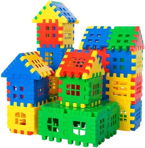 ARIZON Best Baby Gift Happy Home/House Educational Puzzle Toys(56 Block+16 window)