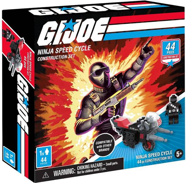 TOYRENTTO GI Joe Ninja Speed Cycle Construction Sets, Building Kits Toy(44 pcs)