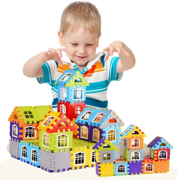 GAMLOID New Sale Happy House Building Blocks Learning/Educational Puzzle Kids Gift Toy