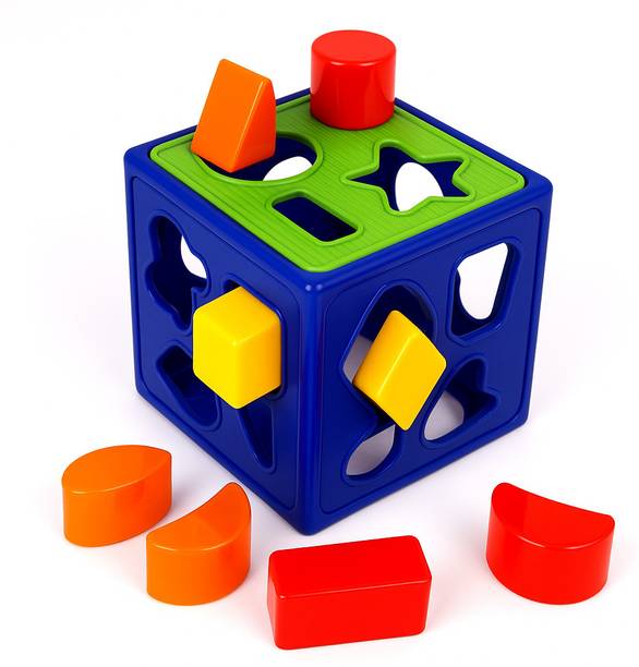 Sotnof Multi Shape Sorter Puzzle Cube Toy box Montessori Educational Toy for kids