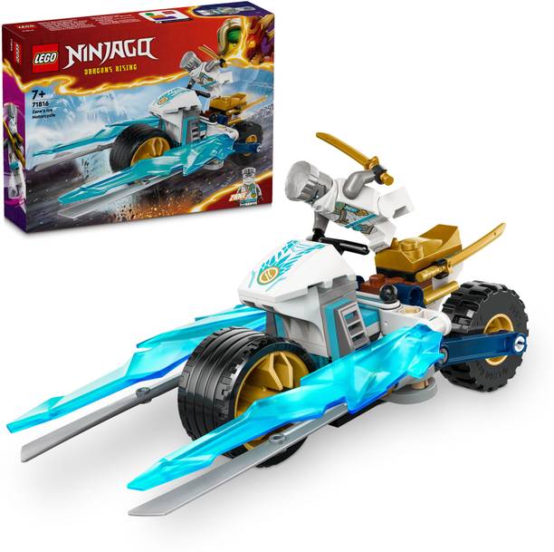 LEGO NINJAGO Zanes Ice Motorcycle Toy Set 71816 ( 84 Blocks)